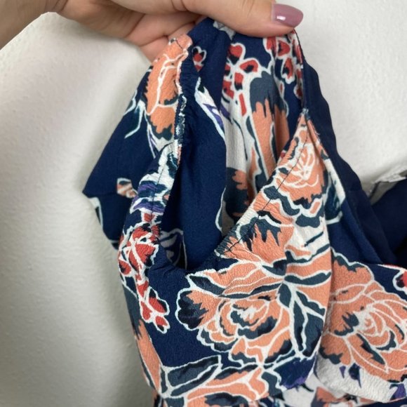 Lovers + Friends Woman's Sz XS Blue Vineyard Floral Off the Shoulder Dress - Picture 8 of 12